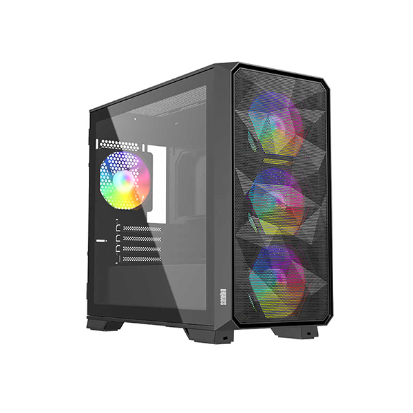 Dragos Diamond 4xARGB USB3.0 600W 80+ Plus Mesh Tempered Glass mATX Oyuncu Bilgisayar Kasası