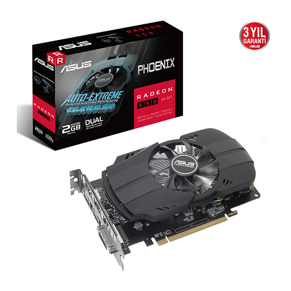 Asus Radeon Phoenix RX550 2GB GDDR5 64Bit HDMI/DVI