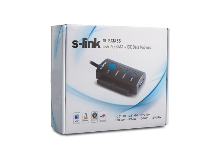S-link SL-SATA35 Usb 2.0 Sata + IDE Çevirici Kablo