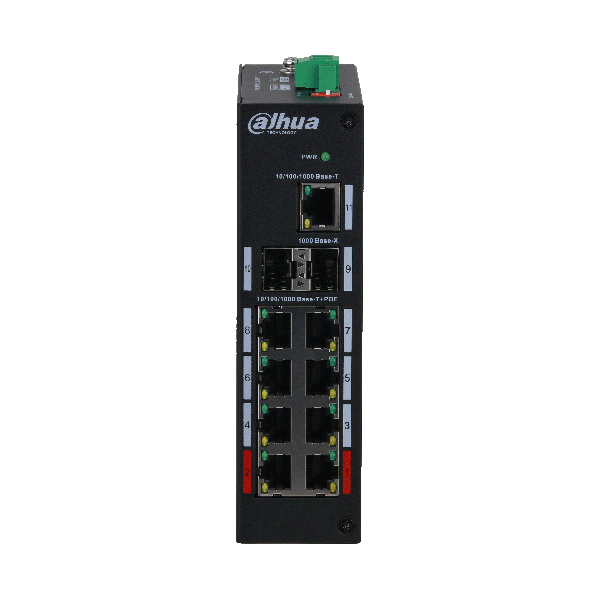 Dahua PFS3211-8GT-120 8 Port 10/100/1000 PoE +1 Uplink +2 SFP Yönetilemez Switch 120W