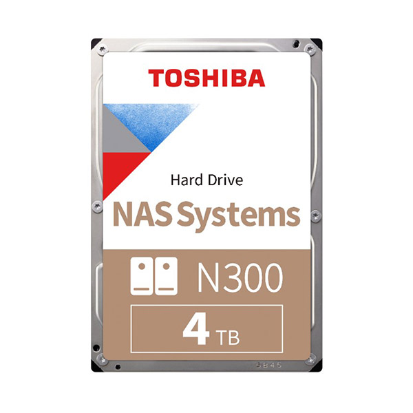 Toshiba N300 4TB 7200Rpm 128MB SATA3 180TB/Y Nas HDWQ140UZSVA