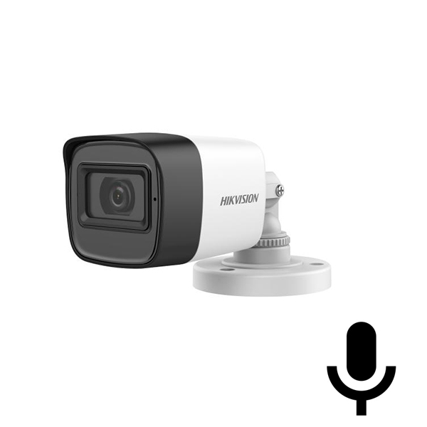 Hikvision DS-2CE16D0T-ITPFS 2MP 2.8MM Sesli 25MT IR TVI/AHD/CVI/CVBS Plastik Kasa Bullet Kamera