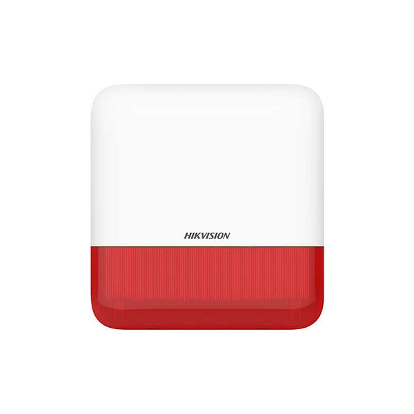 Hikvision DS-PS1-E-WE 868MHZ 110DB Dış Ortam IP65 Kablosuz Siren Kırmızı