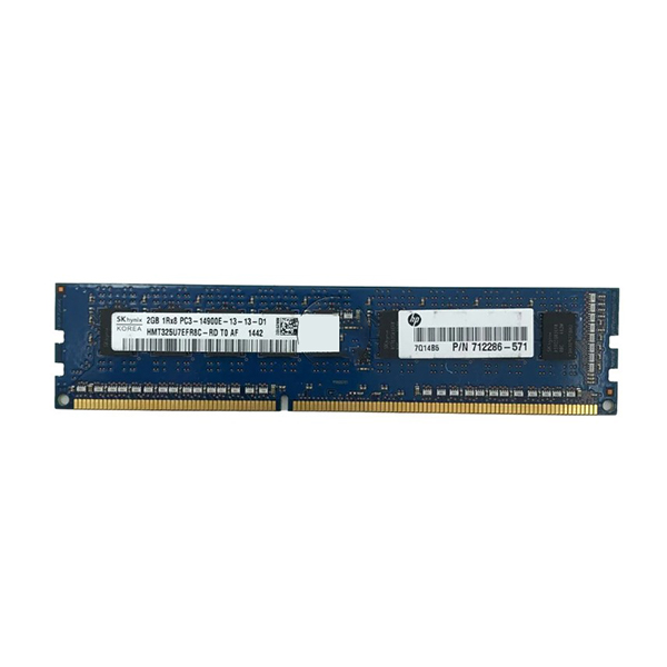 HP 708631R-B21 2GB 1RX8 PC3-14900E-13 DDR3 1866Mhz Server Ram