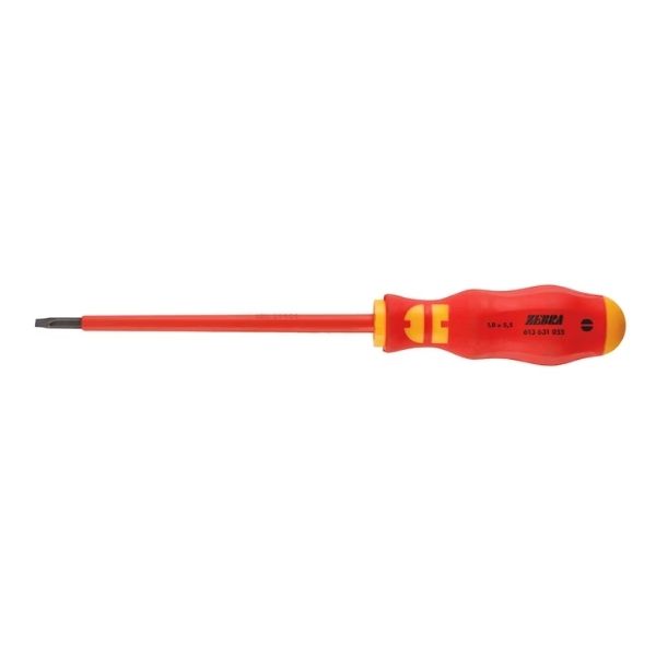 Würth Zebra VDE Yalıtımlı Düz Tornavida 1,0x5,5  (Ac 1000V-Dc 1500V) Art.0613631055