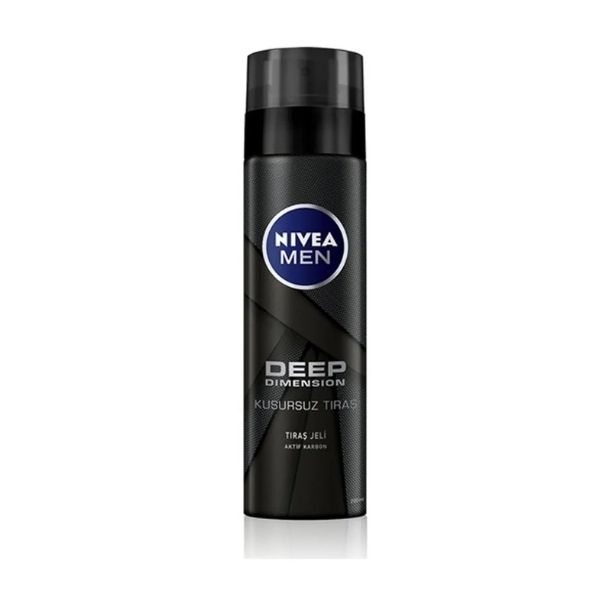 Nivea Men Deep Dimension Aktif Karbonlu Tıraş Jeli 200Ml