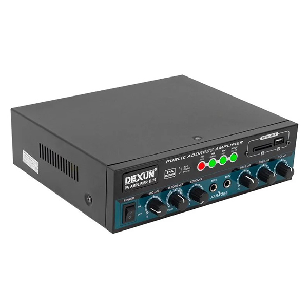 Dexun D-70 50 Watt Usb/Sd/Aux/Bluetooth 1 Bölgeli Hat Trafolu Amfi