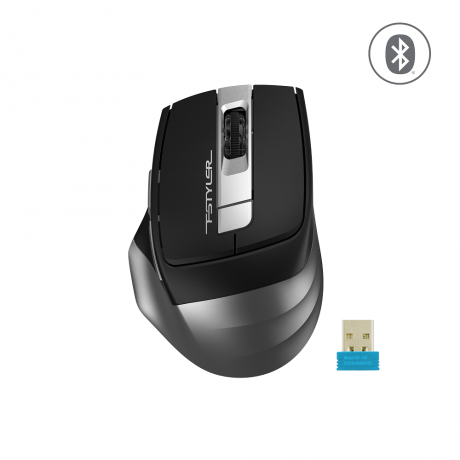 A4 Tech FB35 Kablosuz Optik Mouse Bluetooth + Nano Usb Siyah/Gri