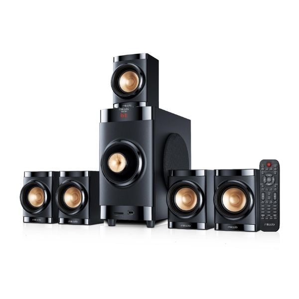 Mikado MD-381BT 5+1 40W Siyah Multimedya FM/BT/SD/USB Speaker Hoparlör