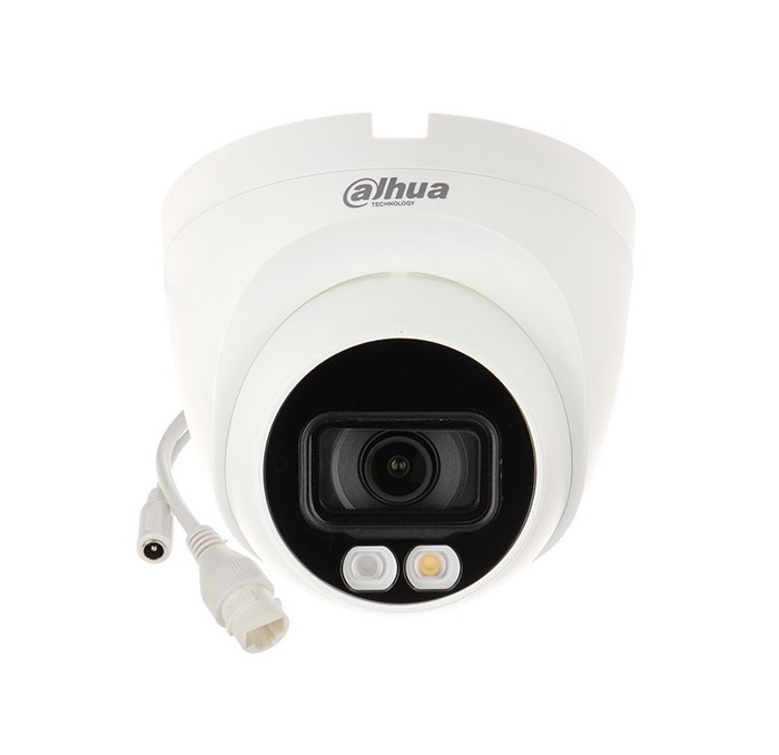 Dahua IPC-HDW2449T-S-IL 4MP Full Color 2.8mm H265+ 30Mt PoE Dome IP Kamera(Sesli)
