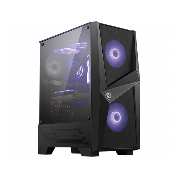 MSI MAG FORGE 100M Temperli Cam 2XRGB Fan 1X120MM Fan ATX Gaming Bilgisayar Kasası