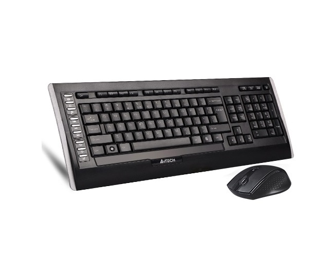 A4 Tech 9300F Q Kablosuz MM vTrack Mouse Set Siyah