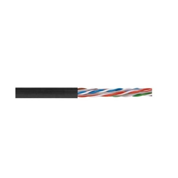 Serkab PE500 Utp Cat6 Cca 4x2x23awg 500Mt Dış Ortam Network Kablosu Siyah