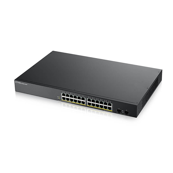 Zyxel GS1900-24HP V2 24 Port 10/100/1000 PoE +2 SFP L2 Web Yönetilebilir Switch 170W