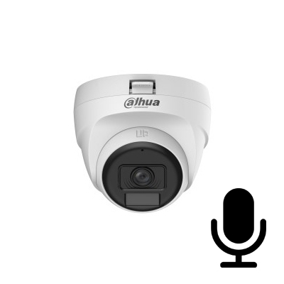 Dahua HAC-T1A21P-U-IL-A 2MP 2.8MM 25M IR Smart Dual Light Sesli Plastik Dome HDCVI Kamera