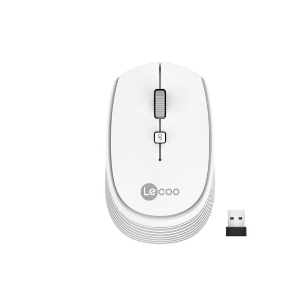 Lenovo Lecoo WS202 Kablosuz 1200DPI 4 Tuşlu Optik Mouse Beyaz