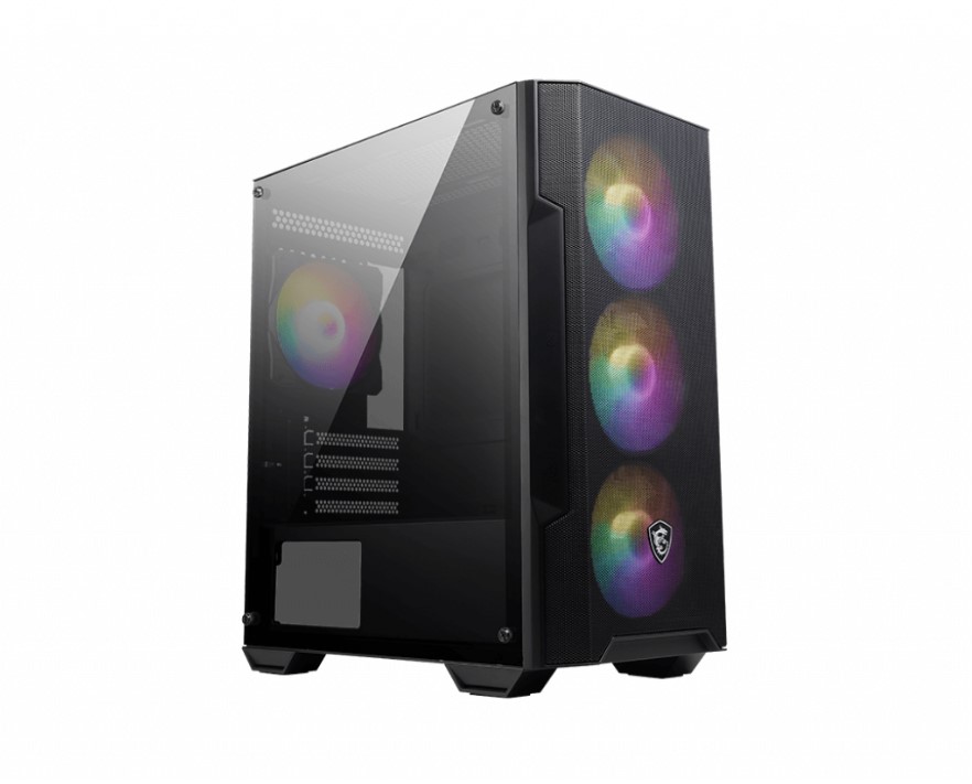 Msi Mag Forge M100r Temperli Cam 3x120mm 1x120mm Argb Fan Matx Gaming Kasa