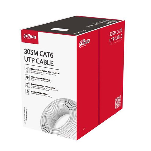 Dahua DH-PFM920I-6UN-C UTP CAT6 305 Metre %100 Bakır Turuncu Network Kablo