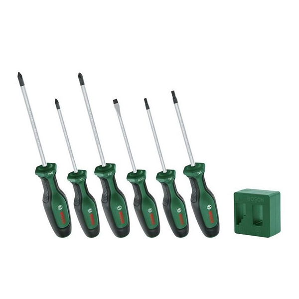 Bosch Tornavida Seti ve Mıknatıslama Aleti 6 Parça 1600A02W7L