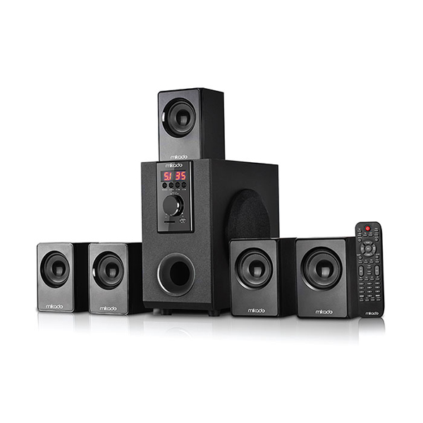 Mikado MD-505 5+1 70W Siyah Multimedya FM/BT/SD/USB Speaker Hoparlör