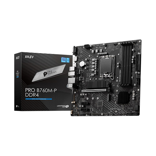 MSI PRO B760M-P DDR4 1700P DDR4 SES GLAN DP/HDMI/VGA m.2 SATA3 USB3.2 mATX