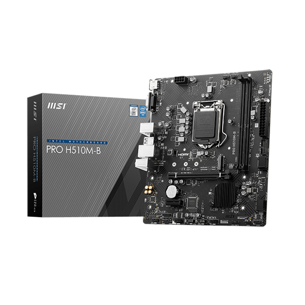 MSI PRO H510M-B SOKET 1200 DDR4 2933MHZ M.2 USB3.2 1X 1G LAN MATX Yalnızca 10.Nesil Destekli