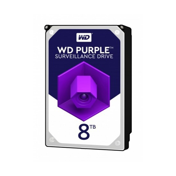 WD Purple 8TB SATA3 3.5 5640RPM 256MB WD85PURZ 7/24 Güvenlik Diski