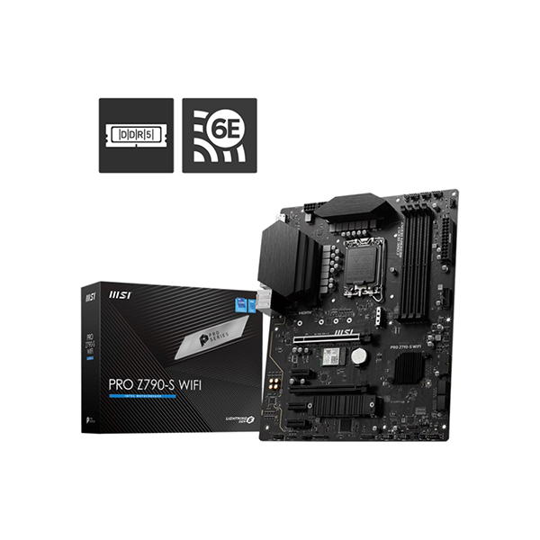 MSI PRO Z790-S WIFI 1700P DDR5 SES GLAN DP/HDMI SATA3 USB3.2 ATX