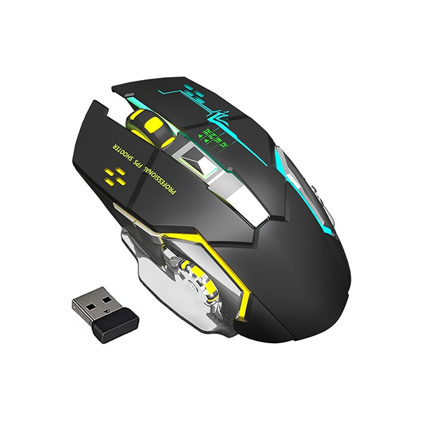 Raynox RX-GM808 3600DPI Şarjlı RGB Led Wireless Oyuncu Mouse