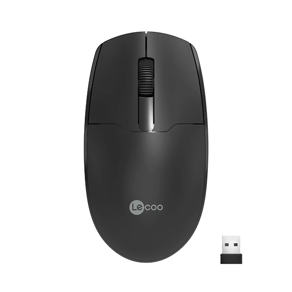 Lenovo Lecoo WS204 Kablosuz 1200 Dpi 3 Tuşlu Optik Mouse Siyah