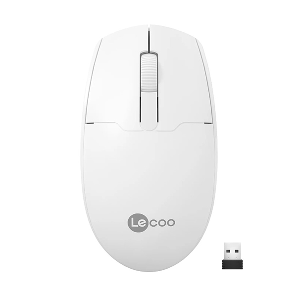 Lenovo Lecoo WS204 Kablosuz 1200 Dpi 3 Tuşlu Optik Mouse Beyaz