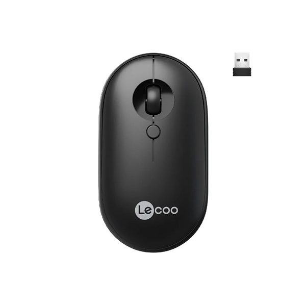 Lenovo Lecoo WS212 Kablosuz 1600 Dpi 4 Tuşlu Optik Mouse Siyah