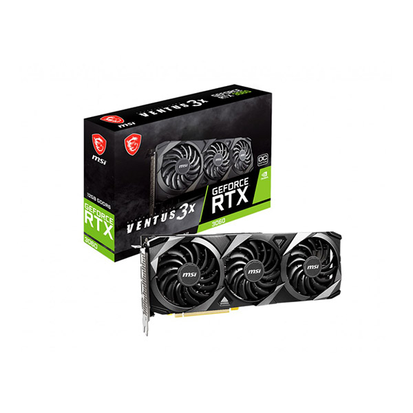 MSI RTX3060 12GB GDDR6 192BIT 3xDP/HDMI GEFORCE RTX 3060 VENTUS 3X 12G OC