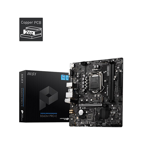 MSI B560M PRO-E 1200P DDR4 SES GLAN HDMI/VGA SATA3 USB3.2 mATX