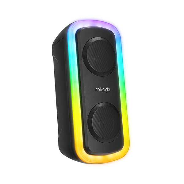 Mikado MD-C18 Siyah 16W RGB Işıklı Taşınabilir Bluetooth Hoparlör