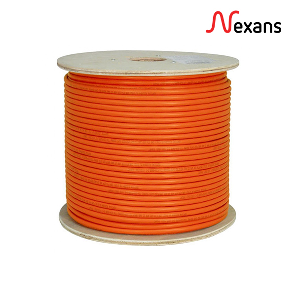 Alcatel Nexans 500 Metre 0.58 mm 23 AWG Full Bakır Utp CAT6 Yanmaz Kablo Turuncu