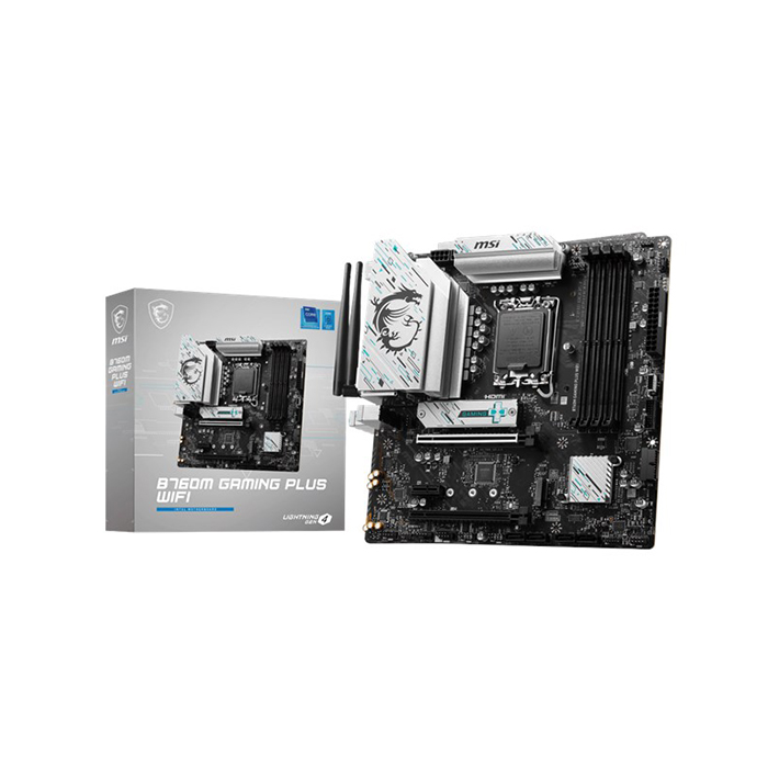 Msi B760M Gaming Plus Wifi 1700P Ddr5 Ses GLan Dp Hdmi Sata3 USB3.2 mATX