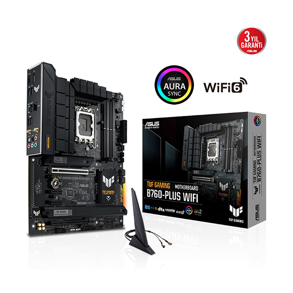 Asus Tuf Gaming B760-PLUS WIFI 1700P Ddr5 Ses Glan DP/HDMI Sata3 USB3.2 ATX