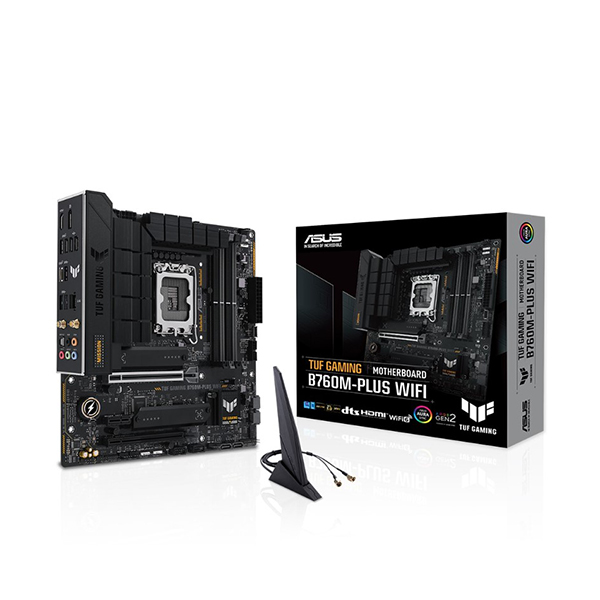 Asus Tuf Gaming B760M-PLUS WIFI 1700P Ddr5 Ses Glan DP/HDMI Sata3 USB3.2 mATX