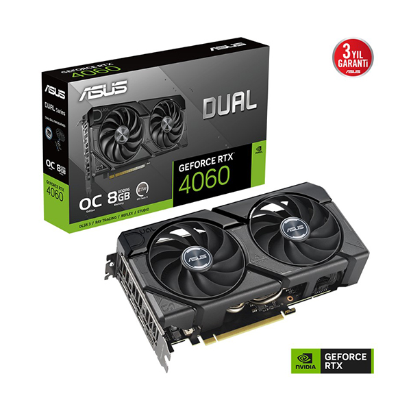 Asus RTX4060 8GB GDDR6 128BIT 3xDp/Hdmi DUAL-RTX4060-O8G-EVO