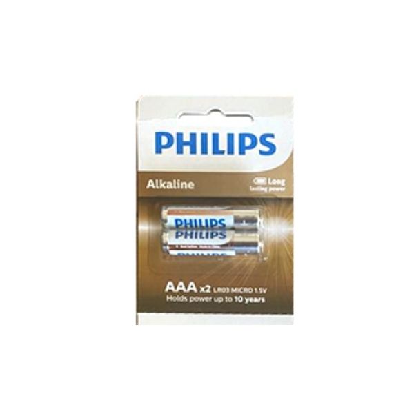 Philips LR03A12S/10 LR03 Micro 1.5V Alkalin AAA 2 li İnce Kalem Pil