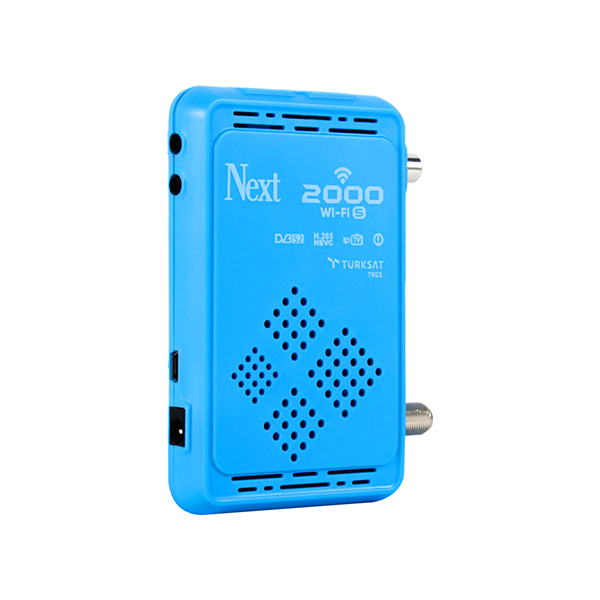 Next 2000 Wi-Fi S Full HD HEVC H.265 Dahili Wifi Uydu Alıcısı Mavi