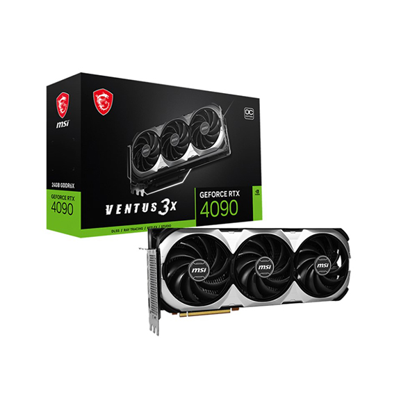 Msi RTX4090 24GB Gddr6x 384Bit 3xDp/Hdmi Geforce RTX 4090 Ventus 3X 24G OC Ekran Kartı