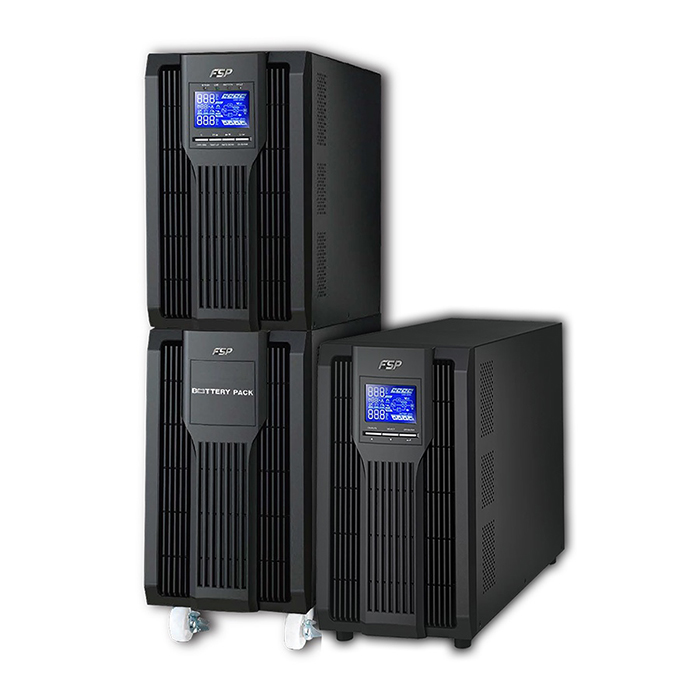 Fsp Champ 10K 10 KVA 1/1 16X9Ah 5-15dk Online Lcd Ekran Ups
