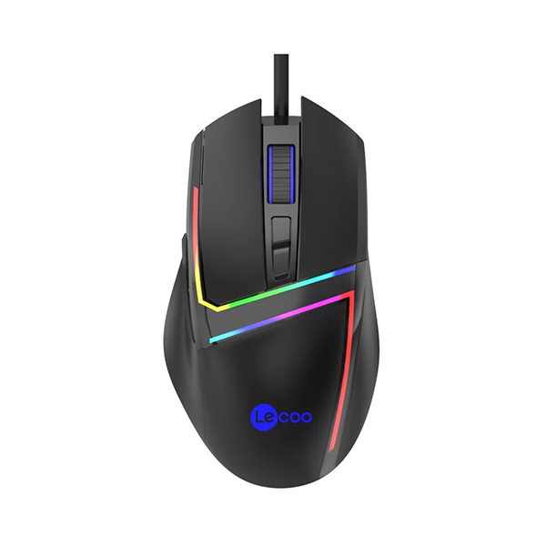 Lenovo Lecoo MS106  Kablolu RGB Gaming Optik Mouse Siyah