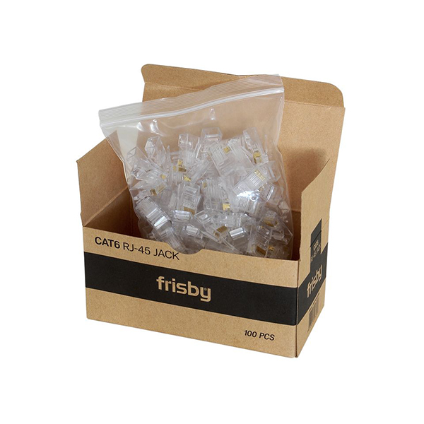Frisby FNW-RJ4520N RJ45 CAT6 Altın Uç Konnektör 100 Adet