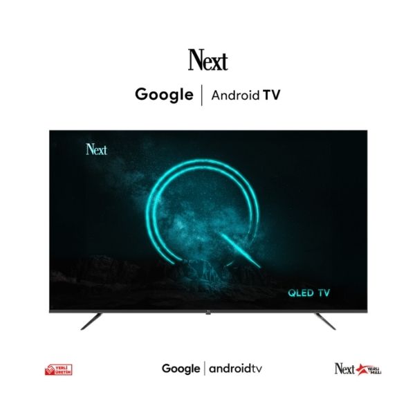 Next YE-75EFSG7-QLED 75 inch 190 Ekran UHD 4K Google Android Smart Uydu Alıcı Televizyon