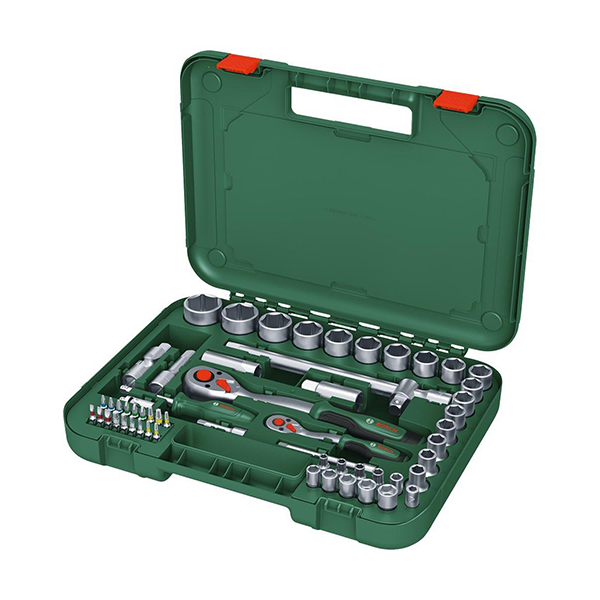 Bosch 64 Parça 1/2 + 1/4 Cırcırlı Somun Sıkma Seti 1600A02Z9G