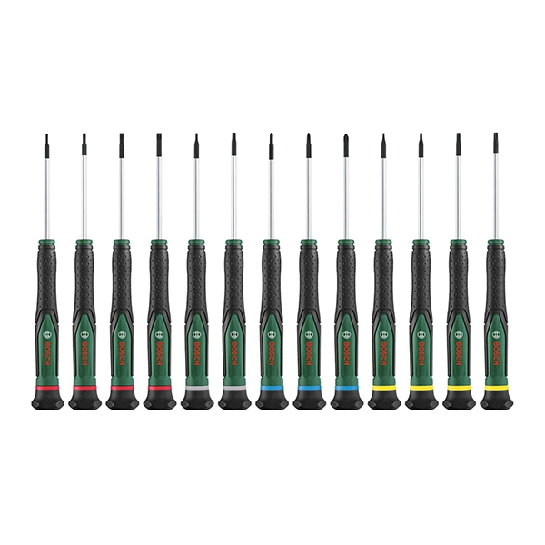 Bosch 13 Parça Elektronikçi Tip Hassas Tornavida Seti 1600A02Z9N