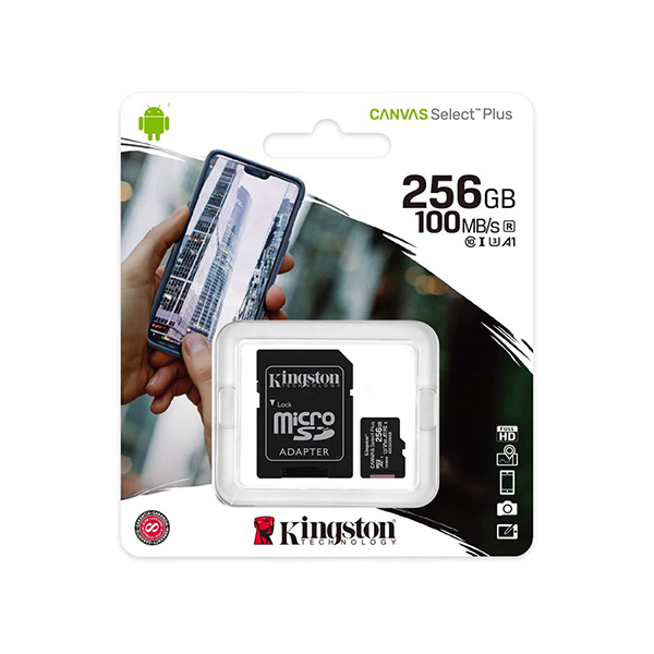 Kingston 256GB Canvas Select Plus Micro SDHC Sd Kart SDCS2/256GB